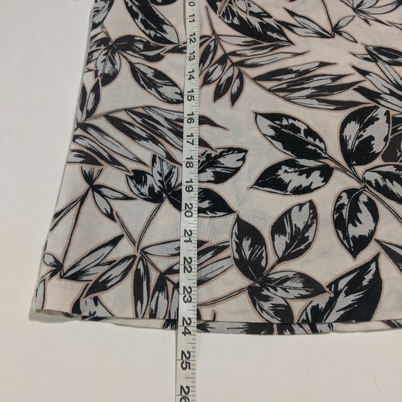 J Crew Floral Palm Fronds Printed Linen Cotton Top - Picture 6 of 6